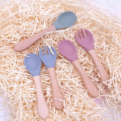Bamboo Fork and Spoon Set