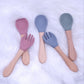 Bamboo Fork and Spoon Set