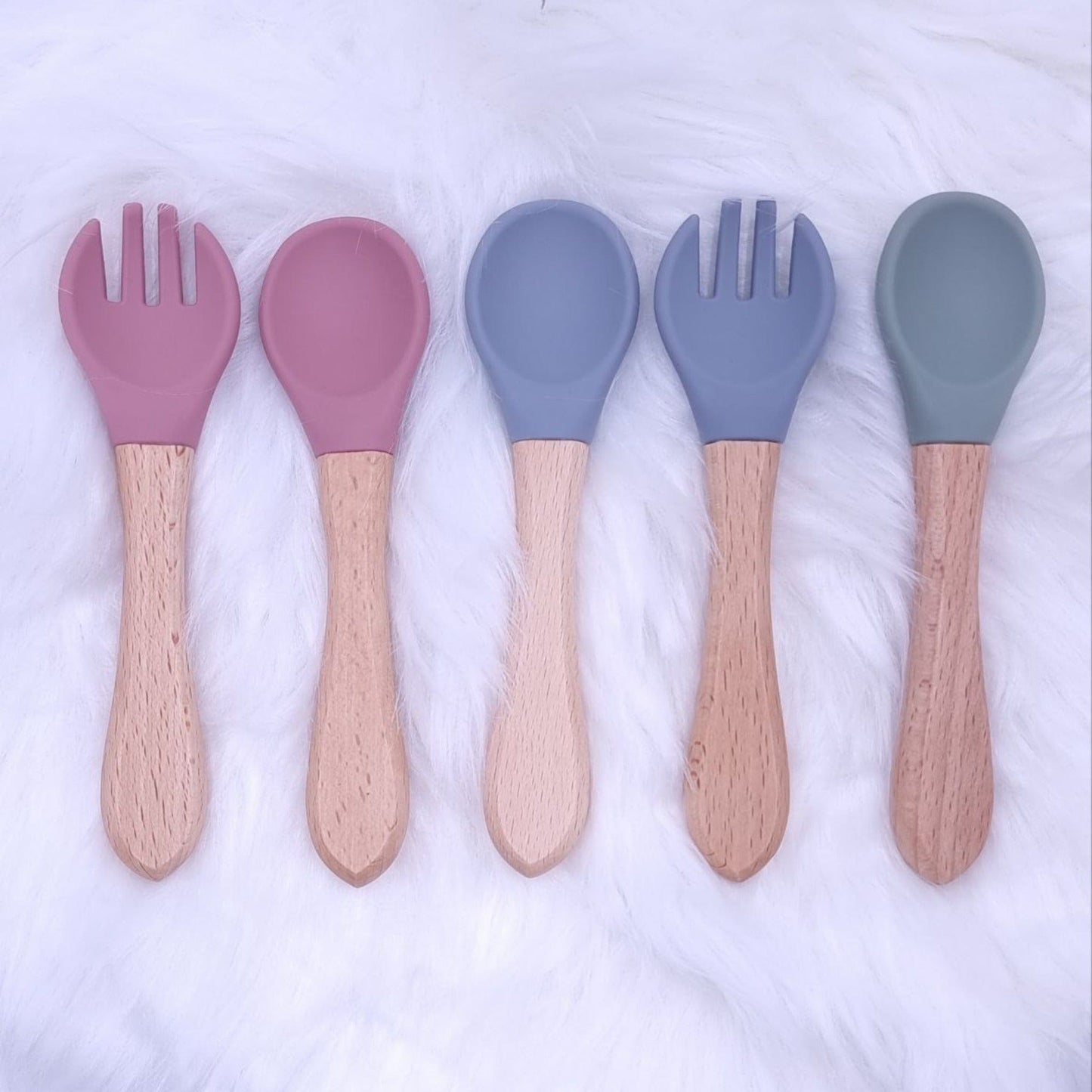 Bamboo Fork and Spoon Set