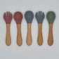 Bamboo Fork and Spoon Set