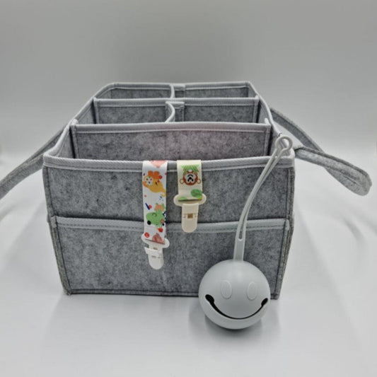 Large pacifier accessory nappy caddy bundle