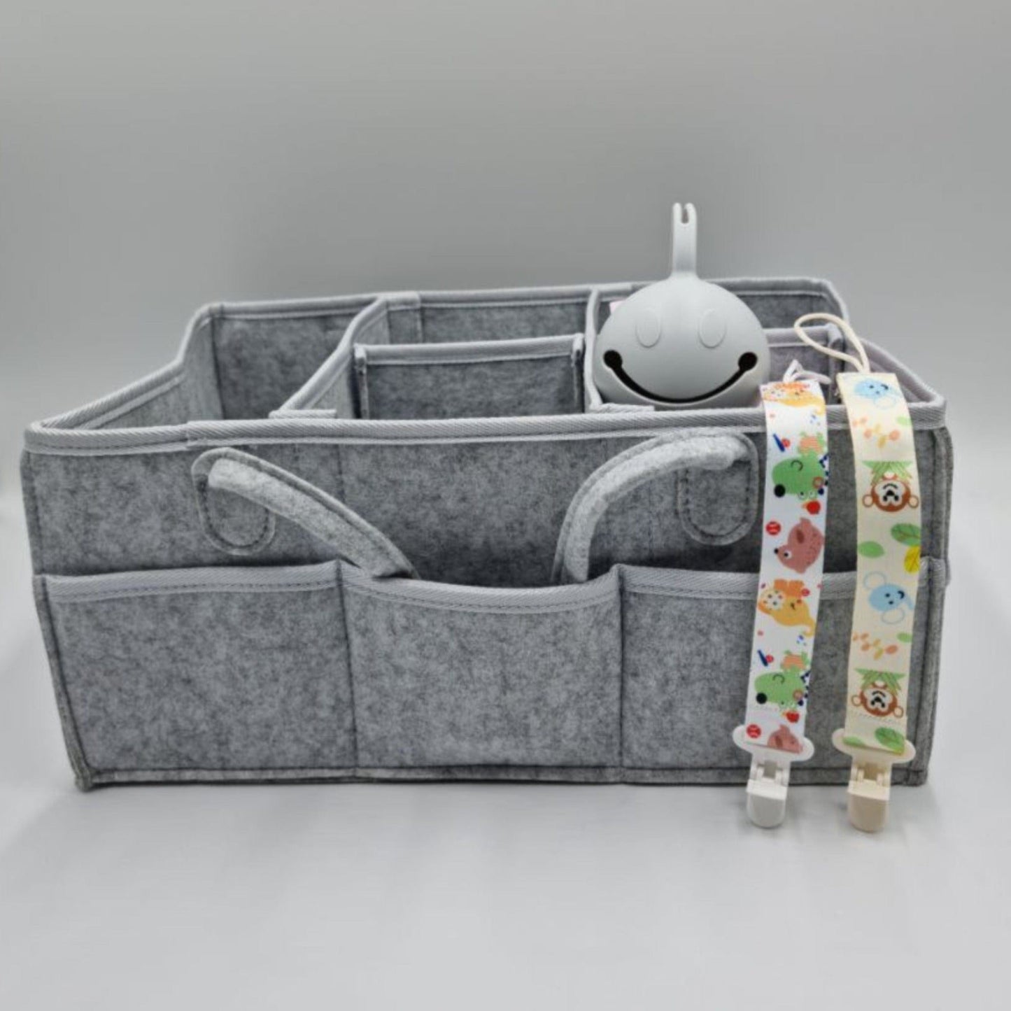 Large pacifier accessory nappy caddy bundle