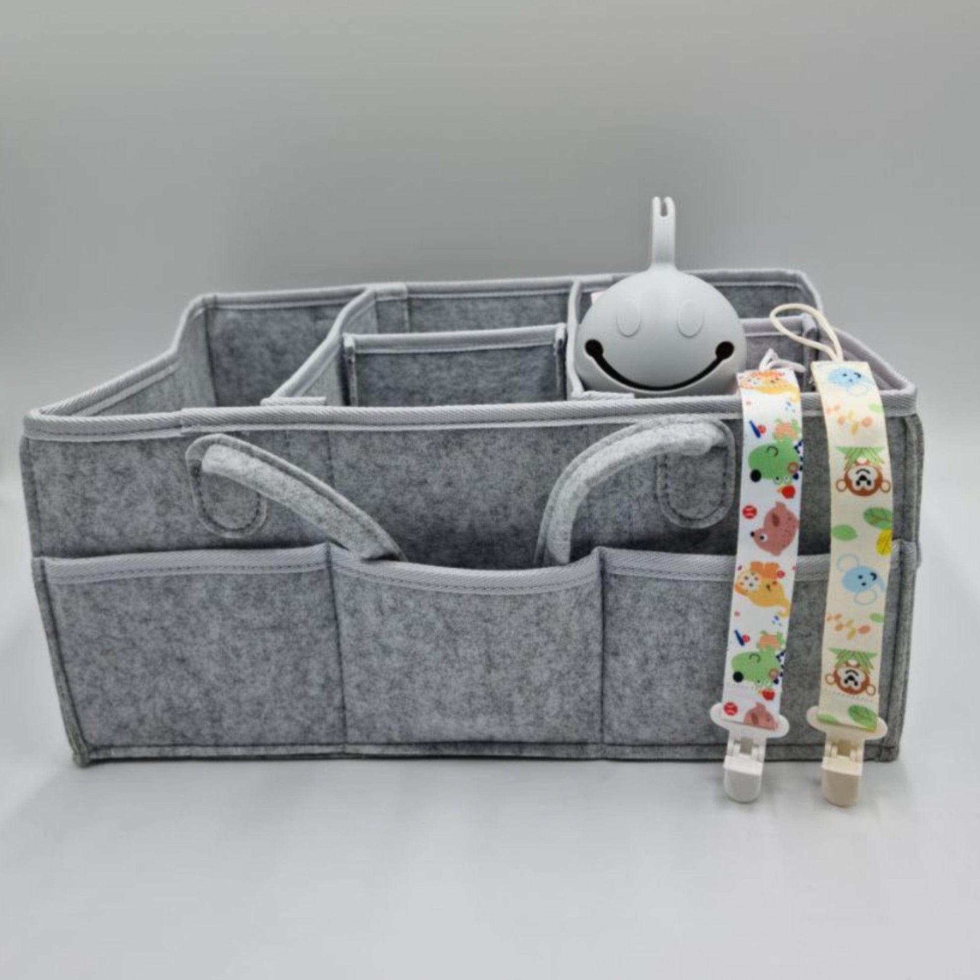 Large pacifier accessory nappy caddy bundle